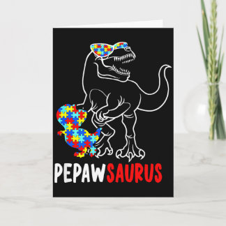 Carte Pepawsaurus T Rex Dinosaure Sensibilisation à l'au
