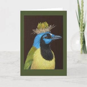 Carte Pepe' the green jay card
