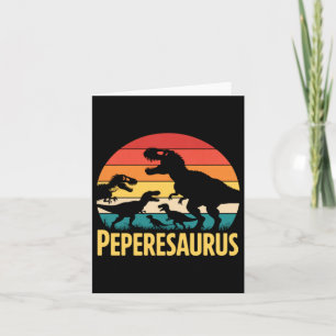 Carte Peperesaurus T Rex Dinosaure Pepere Saurus Famille