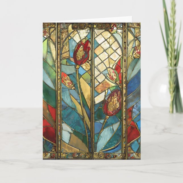 Carte Pépites en chef rouges en verre tendu au lever du  (Devant)