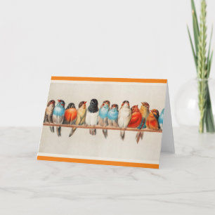 Carte Perch of Birds