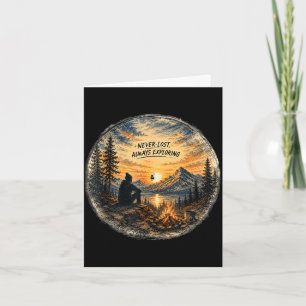 Carte Perdu en explorant l'aventure de camping de randon