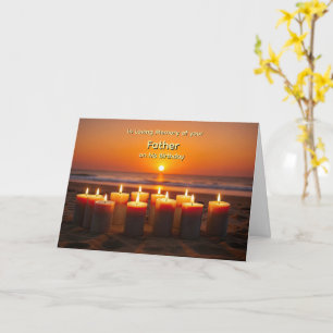 Carte Père Anniversaire en souvenir Père tardif