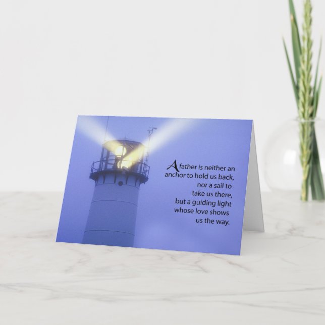 Carte Père comme un phare (Devant)