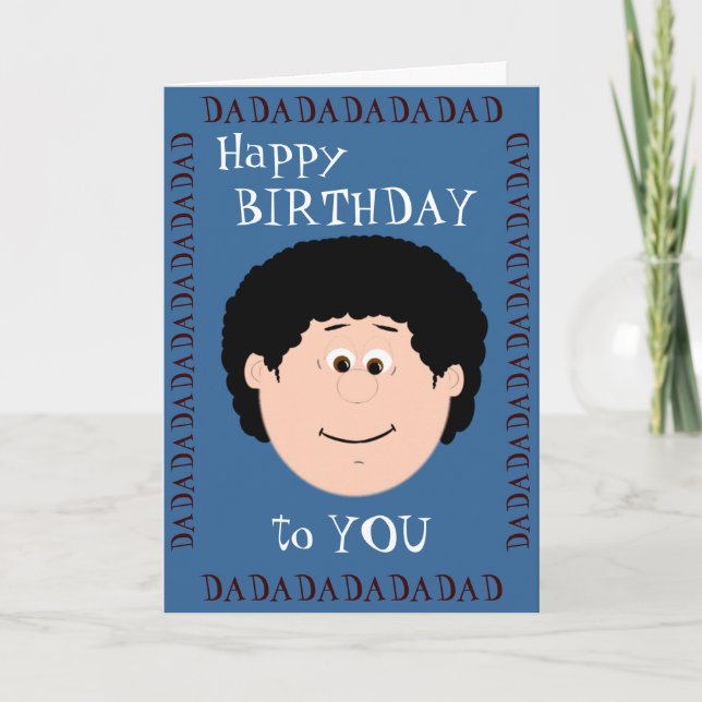 Carte Père d'anniversaire (Fils) (Devant)