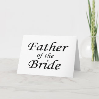 Carte Père de la mariée