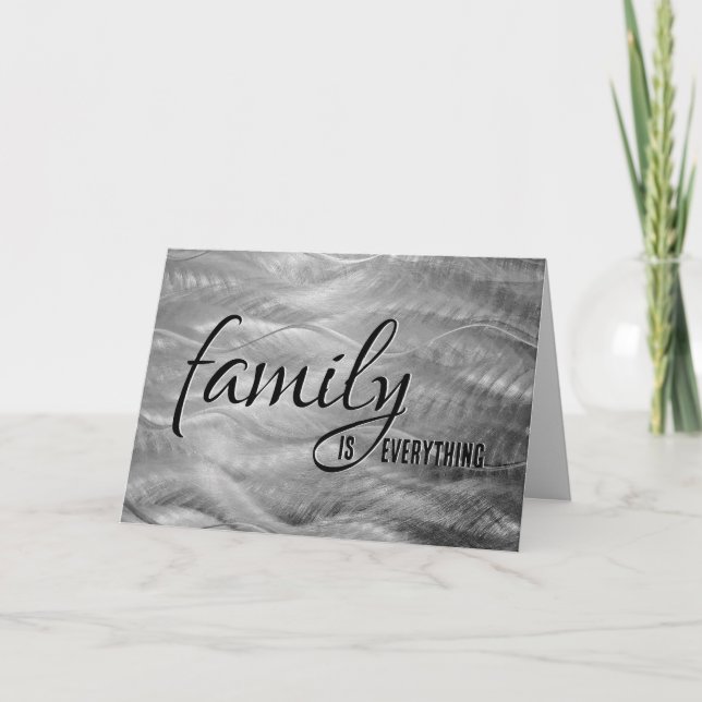 Carte Père-en-loi'anniversaire Métal Abstrait (Devant)