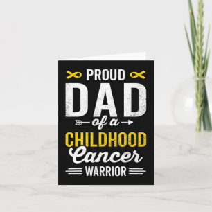 Carte Père fier d'un enfant guerrier du cancer Survivant