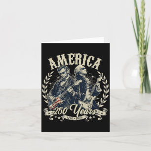 Carte Père fondateur des États-Unis Abe Lincoln jouant d