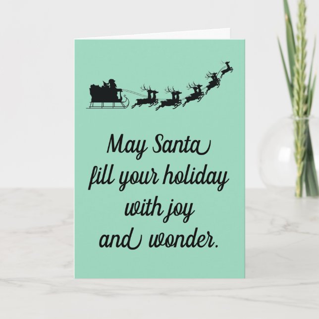 Carte Père Noël  (Devant)