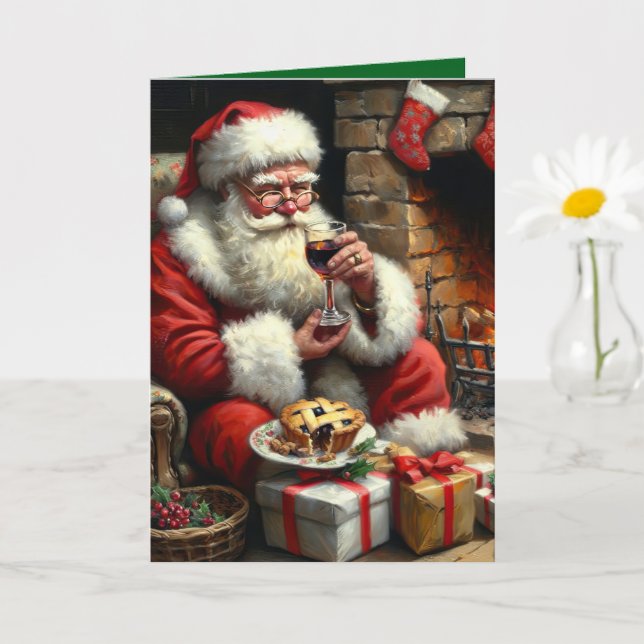 Carte Père Noël 1 (Petite plante)