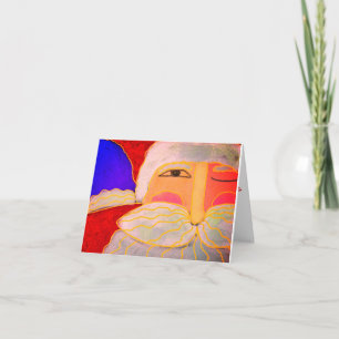 Carte Père Noël Abstrait