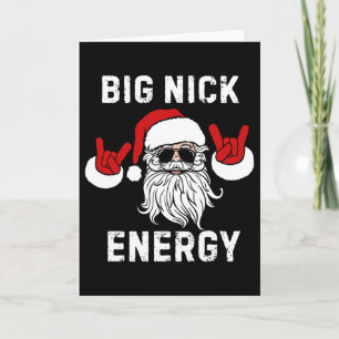 Carte Père Noël amusant Grande énergie Nick Père Noël Vi