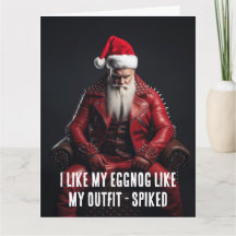 Père Noël Badass Cool - Eggnog Épincelé Tenue Épin