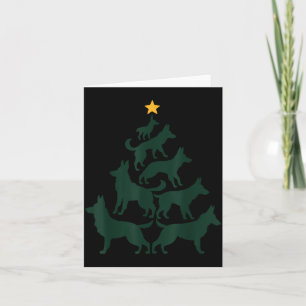 Carte Père Noël Berger Allemand Drôle Maman Chien Gsd D