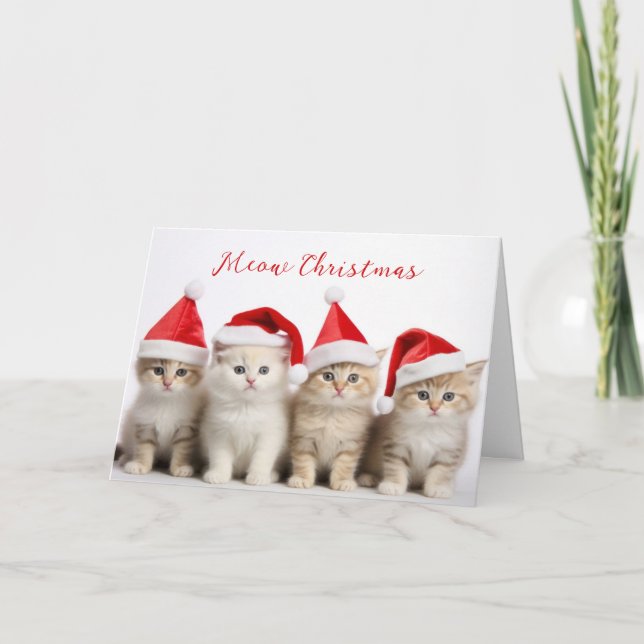 Carte Père Noël Cats (Devant)