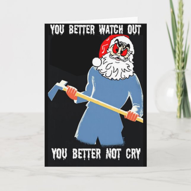 CARTE PÈRE NOËL CHRISTMAS FUNNY (Devant)