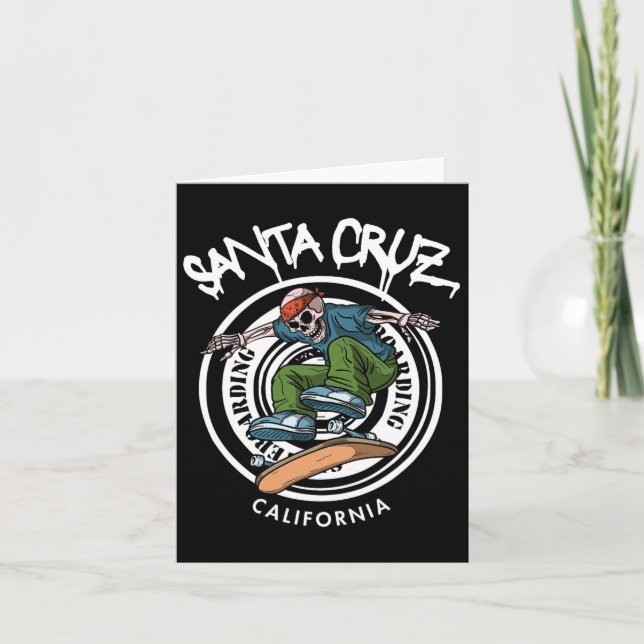 Carte Père Noël Cruz Skeleton Sk De Californie (Devant)