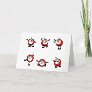 Carte père Noël DANCING