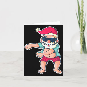 Carte Père Noël Danse Floss Noël X-mas Cadeau