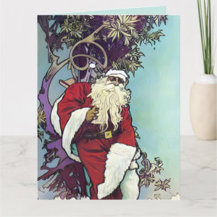 Carte Père Noël de la weed 