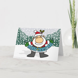 Carte Père Noël de Noël