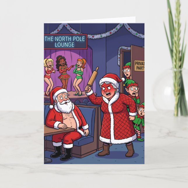 Carte Père Noël démasqué (Devant)