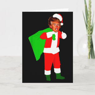 Carte Père Noël Donald Trump Funny Christma Ugly Xmas