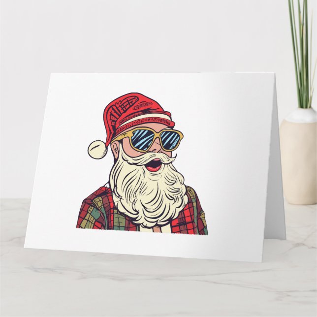Carte Père Noël - Drôle (Devant)