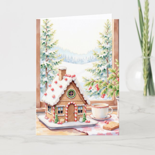 Carte Père Noël en pain d'épices (Devant)