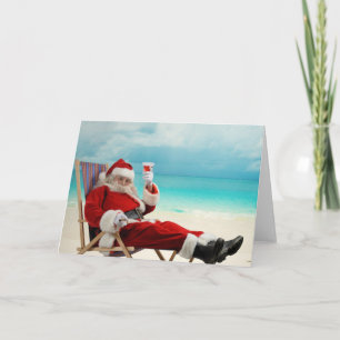 Carte Père Noël Été