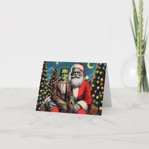 Carte Père Noël Frankenstein