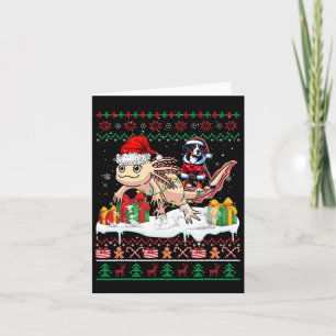 Carte Père Noël Grande Suisse Montagne Axolotl Xmas S