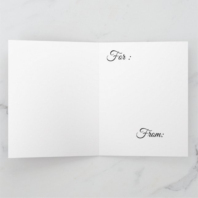 Carte Père Noël hipster  (Intérieur)