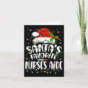 Carte Père Noël Infirmières favorites Aide Infirmière de