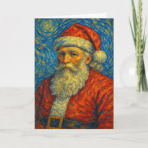 Père Noël inspiré de Van Gogh Nuit étoilée