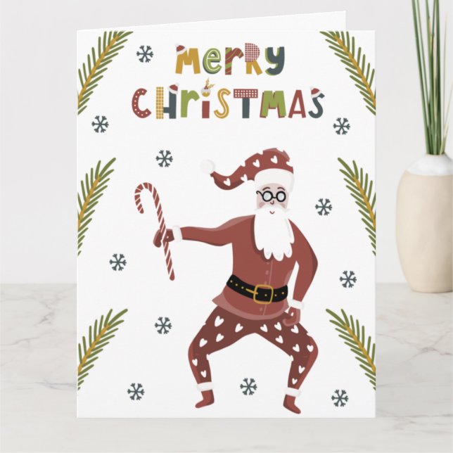 Carte Père Noël Joyeux Noël Card (Devant)