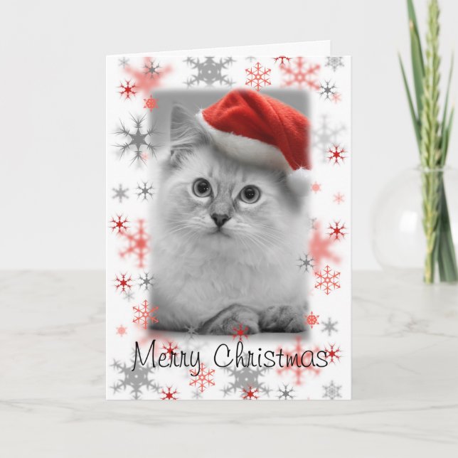 Carte père Noël kitty noël (Devant)