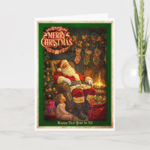 Carte Père Noël Little Friend