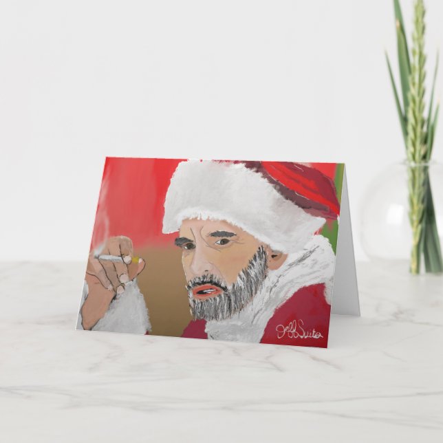 Carte Père Noël malpropre (Devant)