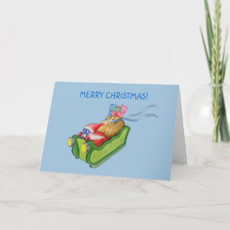 Carte Père Noël moderne