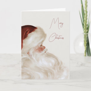 Carte Père Noël Noël Blanc Rouge Noël