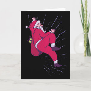 Carte Père Noël Noël - Bouldering et roche drôle