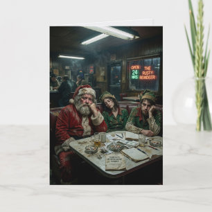 Carte Père Noël Noël Essaie Encore L'année Prochaine