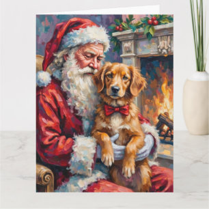 Carte Père Noël Nova Scotia Duck Tolling Retriever 
