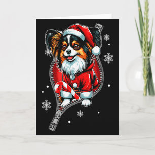 Carte Père Noël Papillon Sortie Noël Propriétaire de Chi