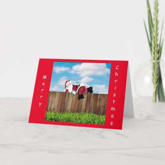 CARTE PÈRE NOËL PARLE DE TEMPS POUR CÉLÉBRER NOËL (Devant)