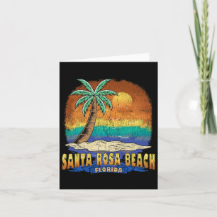 Carte Père Noël Rosa Beach Floride Vintage désorganisé S