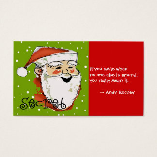 Carte Père Noël secrète