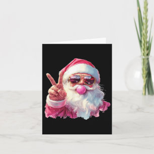 Carte Père Noël soufflant du Bubble Gum Nk Sungles Noël